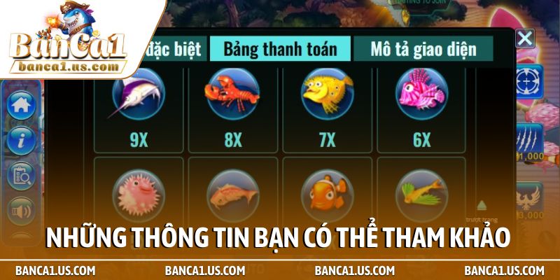 Những thông tin bạn có thể tham khảo